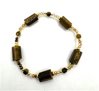 Bracciale Domar Donna Bracciali pietre naturali in Lega metallica Occhio di tigre BRLE-26-280